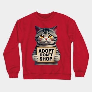 Adopt, Don't Shop! Pet Adoption Rocks Crewneck Sweatshirt
